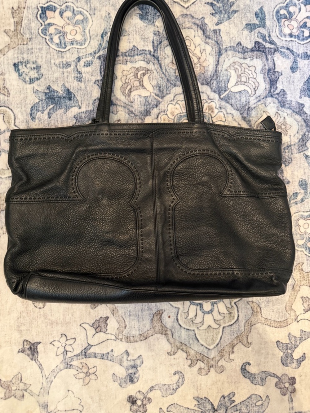 Tory Burch Amalie Slouch Leather Shoulder Tote
